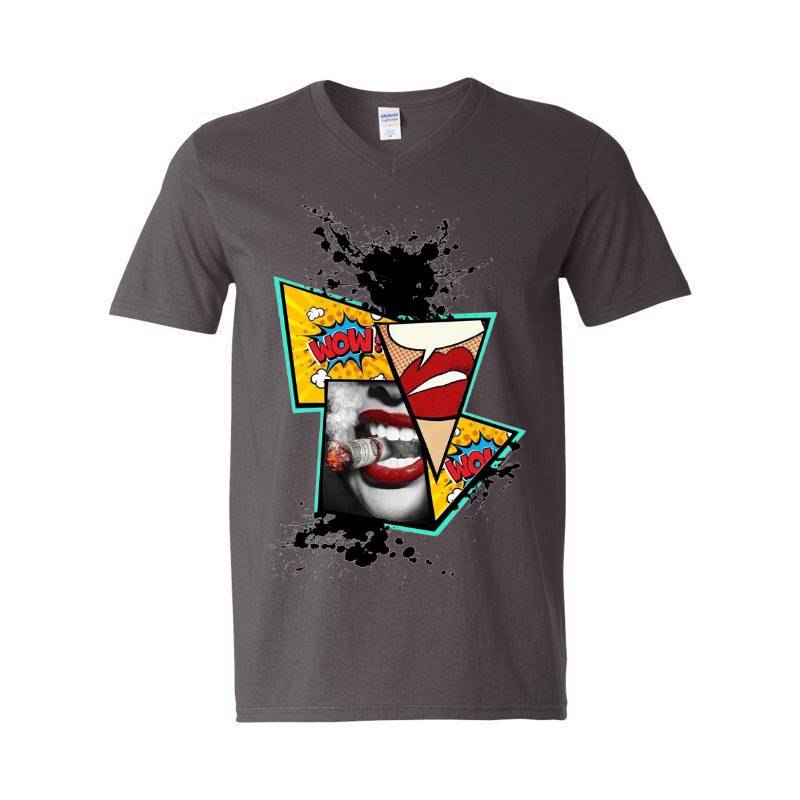 Popart V-Neck T-Shirt