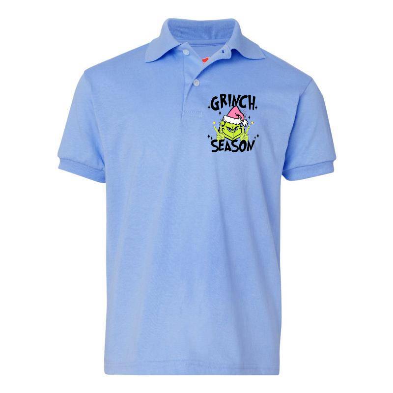 Cristmas Grinch Season Polo T-Shirt