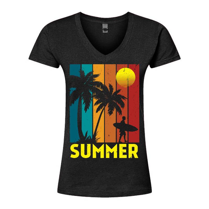 Summer V-Neck T-Shirt