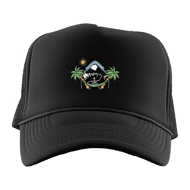 Shark and Skull Trucker Hat