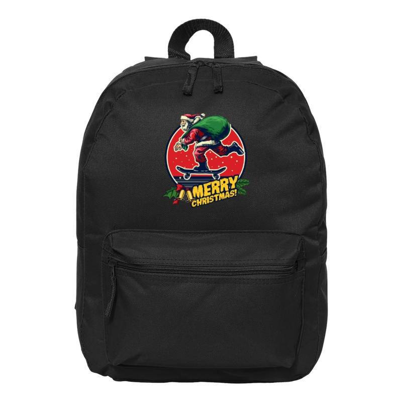 Skate Santa Claus Backpack