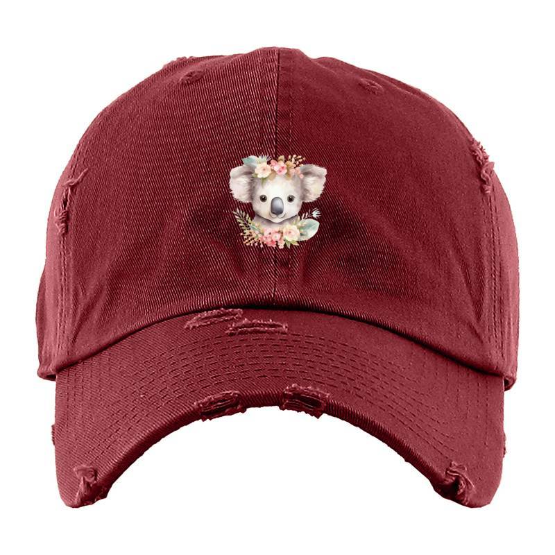Koala with flower Baseball Cap