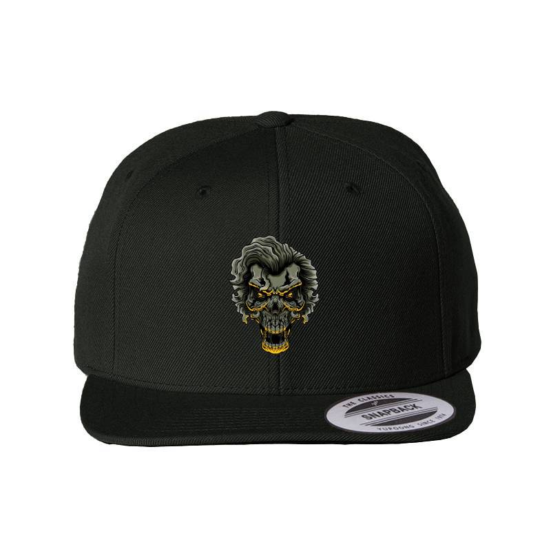 Skull Snapback Cap