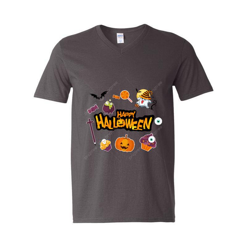 Happy Halloween V-Neck T-Shirt