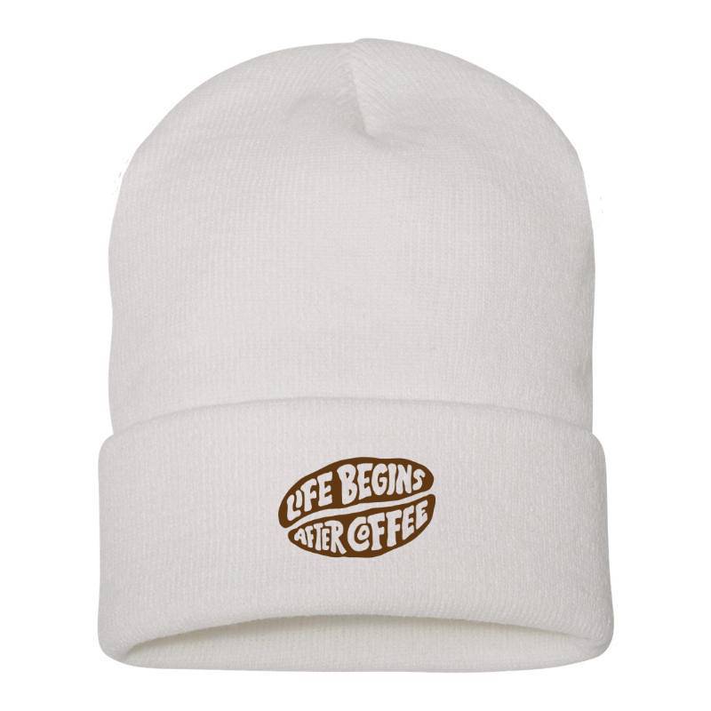 Life Begins After Coffee Beanie