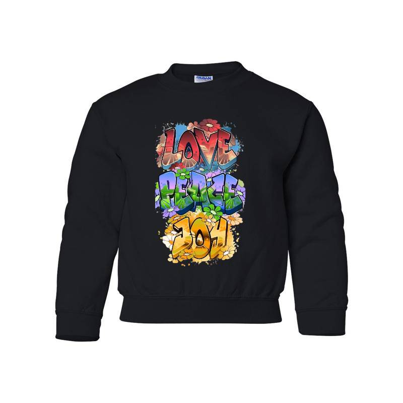 Love Peace Joy Youth Crewneck Sweatshirt 