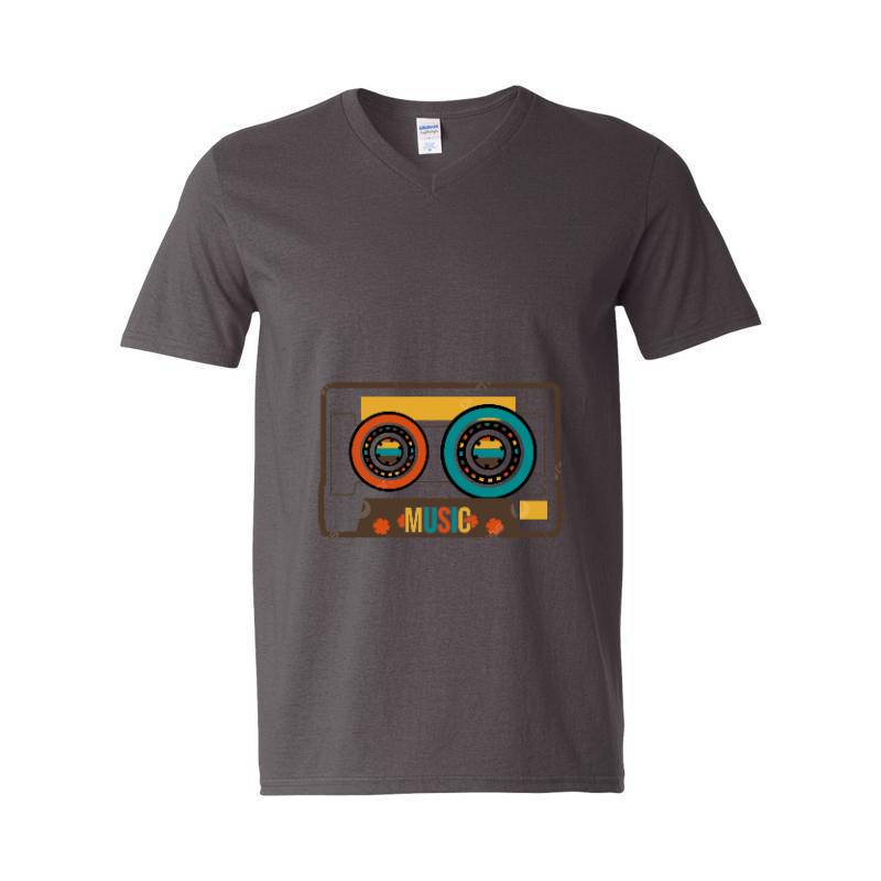 Cassette Tape V-Neck T-Shirt