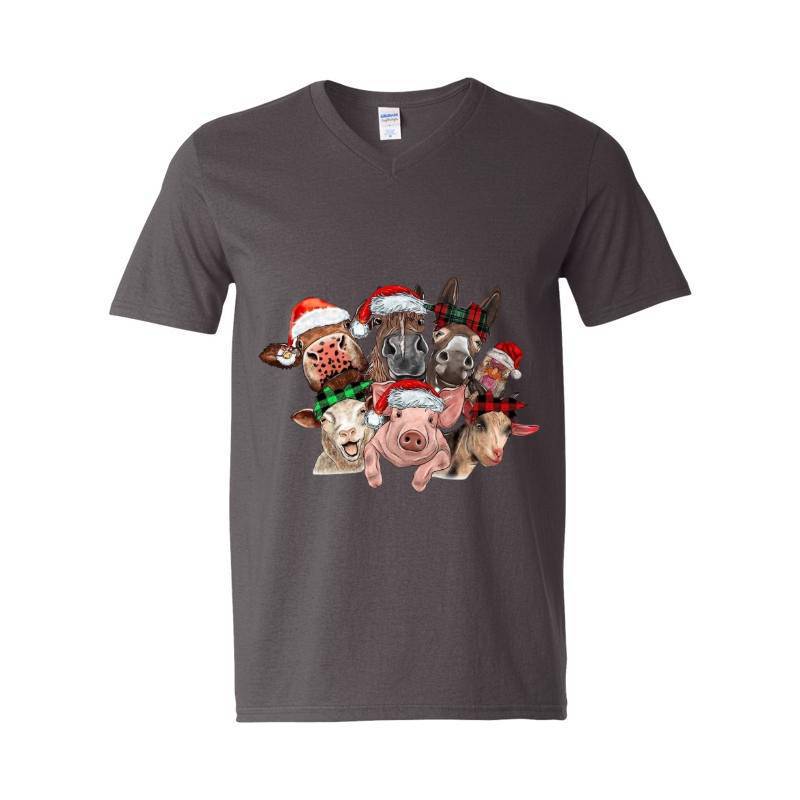 Cristmas Farm V-Neck T-Shirt