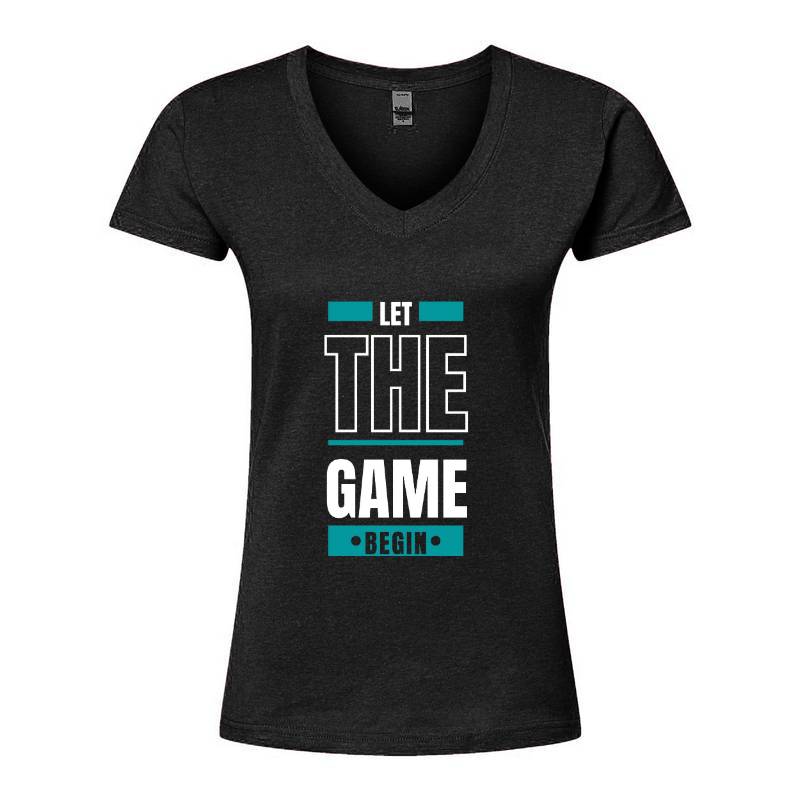 Let The Game Begin V-Neck T-Shirt