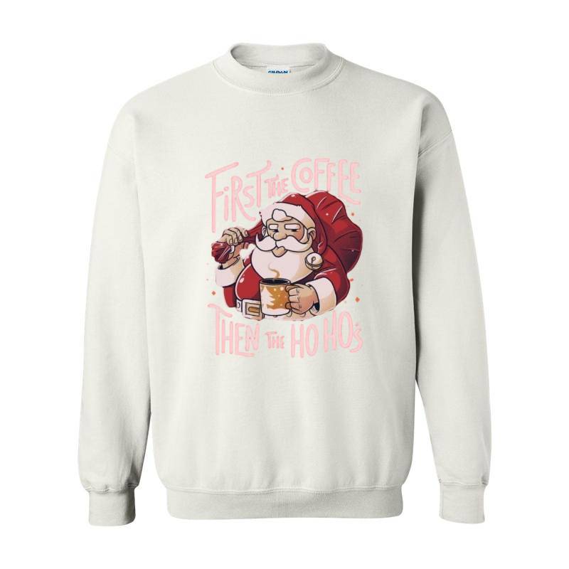 Cofee Then Ho Ho Ho Crewneck Sweatshirt 