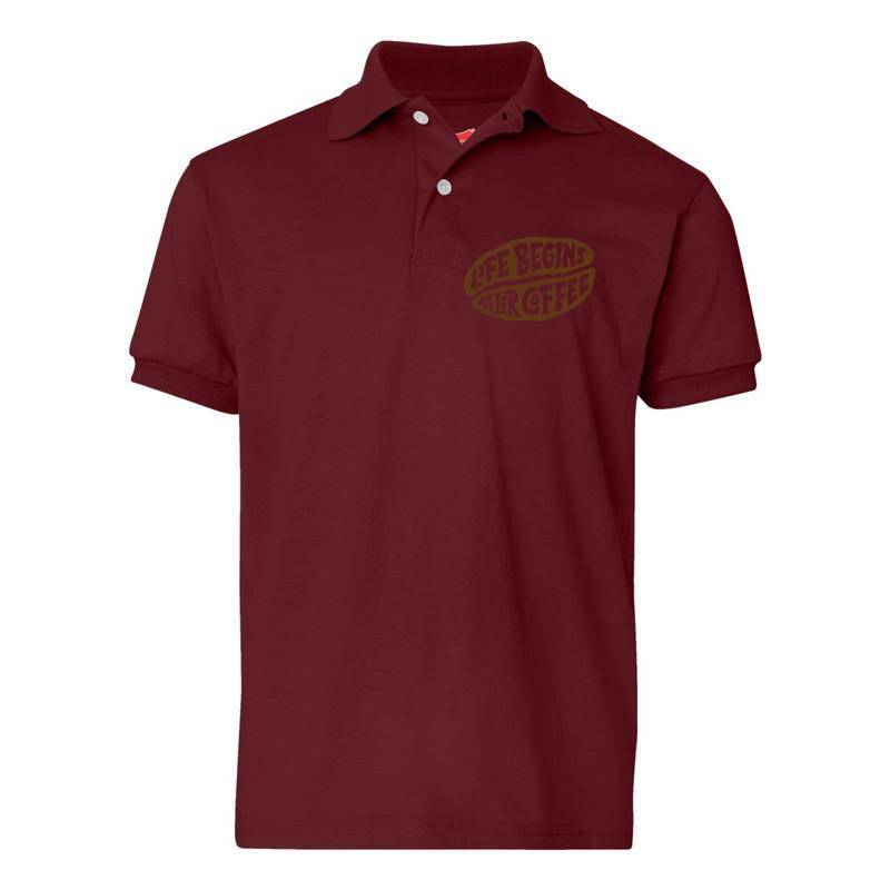 Life Begins After Coffee Polo T-Shirt