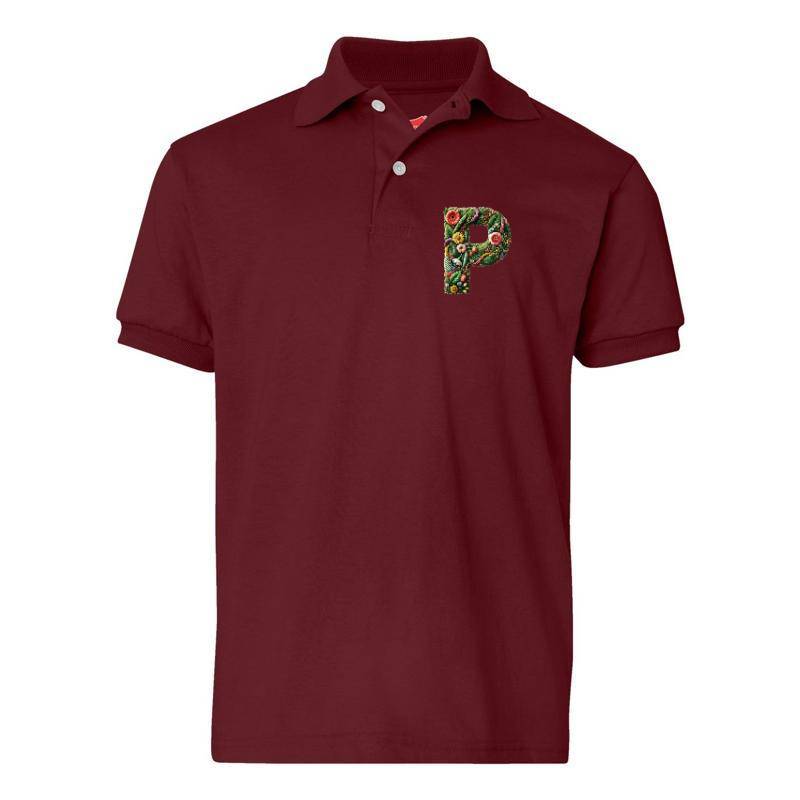 Letter P Polo T-Shirt