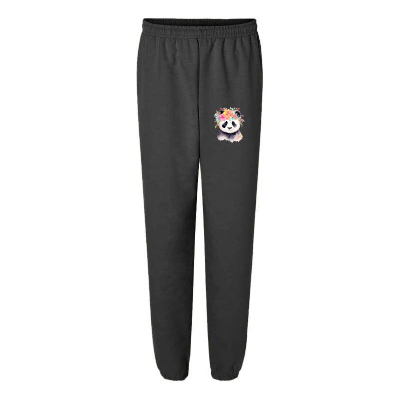 Panda with flowers Sweatpants