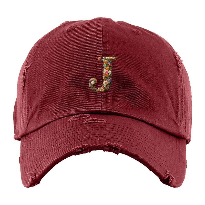 Letter J Baseball Cap