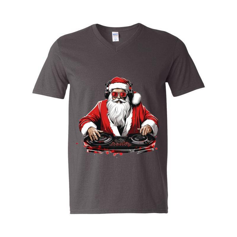 Dj Santa V-Neck T-Shirt