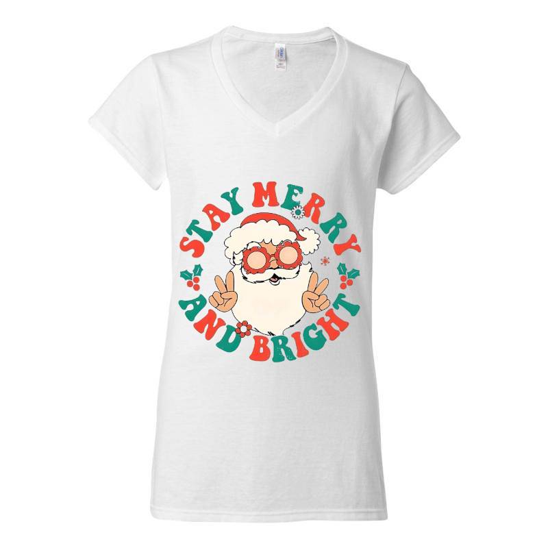 Cristmas Santa V-Neck T-Shirt