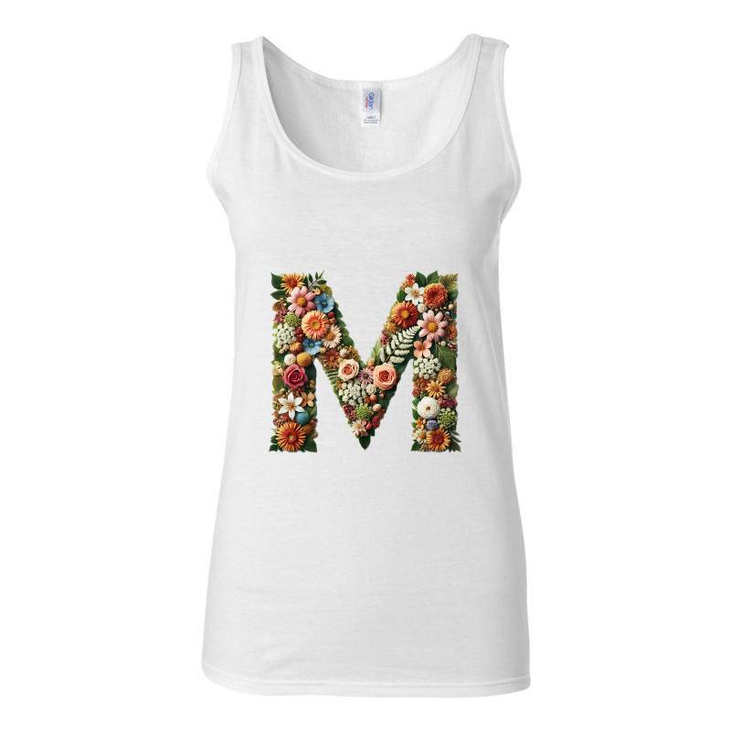 Letter M Tank Top T-Shirt