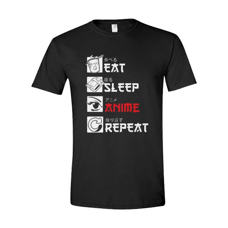 Eat Sleep Anime Repeat T-Shirt
