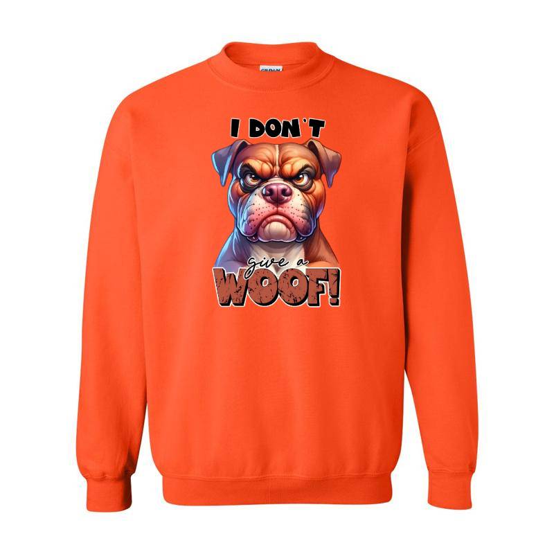 I Don't Give A Woof Crewneck Sweatshirt 