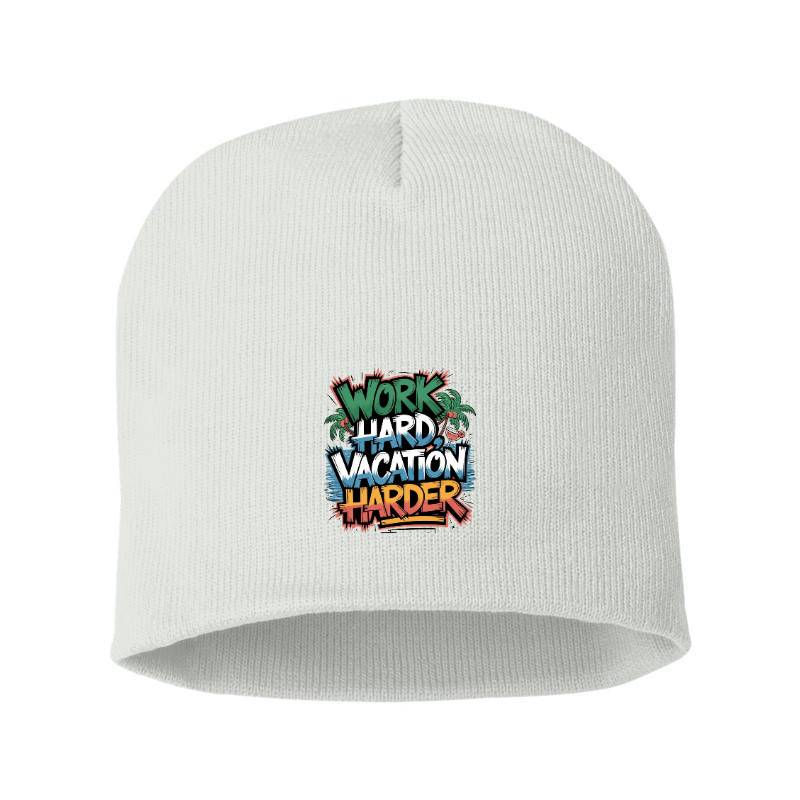 Work Hard Vacation Harder Beanie