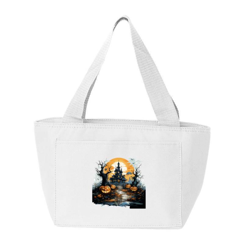 Halloween Castle Pumpkin Lantern Cooler Bag