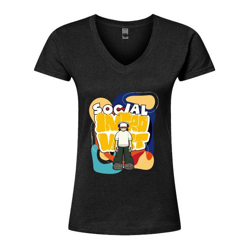 Social V-Neck T-Shirt