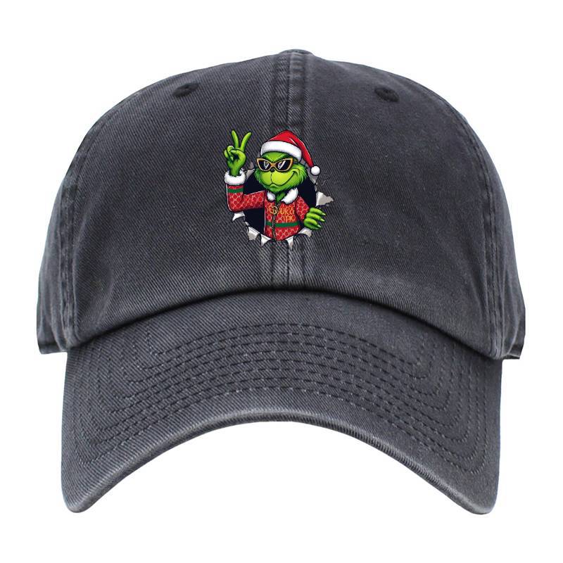 Grinch Peace Baseball Cap
