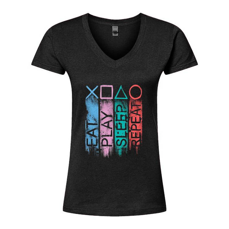 Eat Play Sleep Repeat V-Neck T-Shirt
