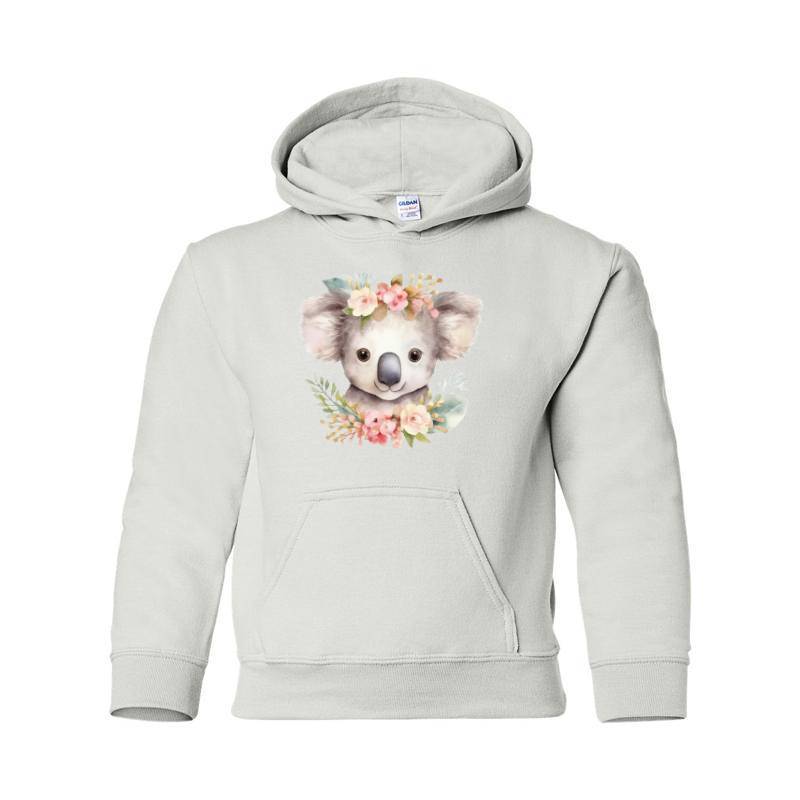 Koala with flower Hooded Sweatshirt