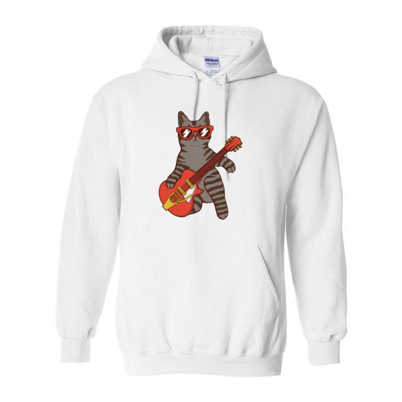 Cat Guitar Hoodie