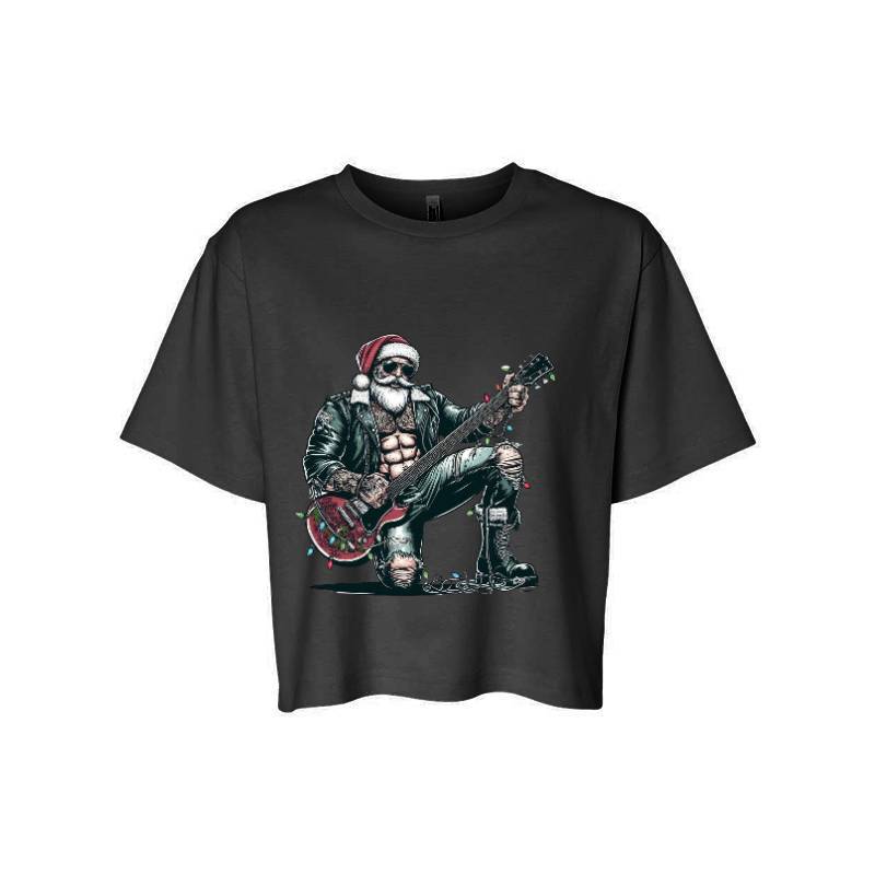 Guitar Santa Claus T-Shirt