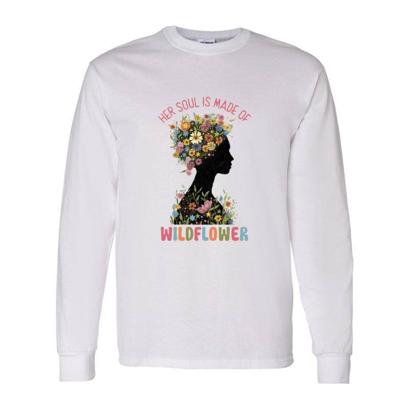 Her Soul Is Made Of Wildflower Long Sleeve Shirt