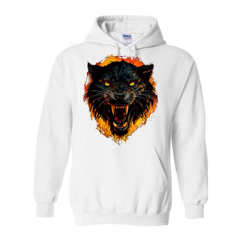 Night Wolf Ladies Fitted Hoodie