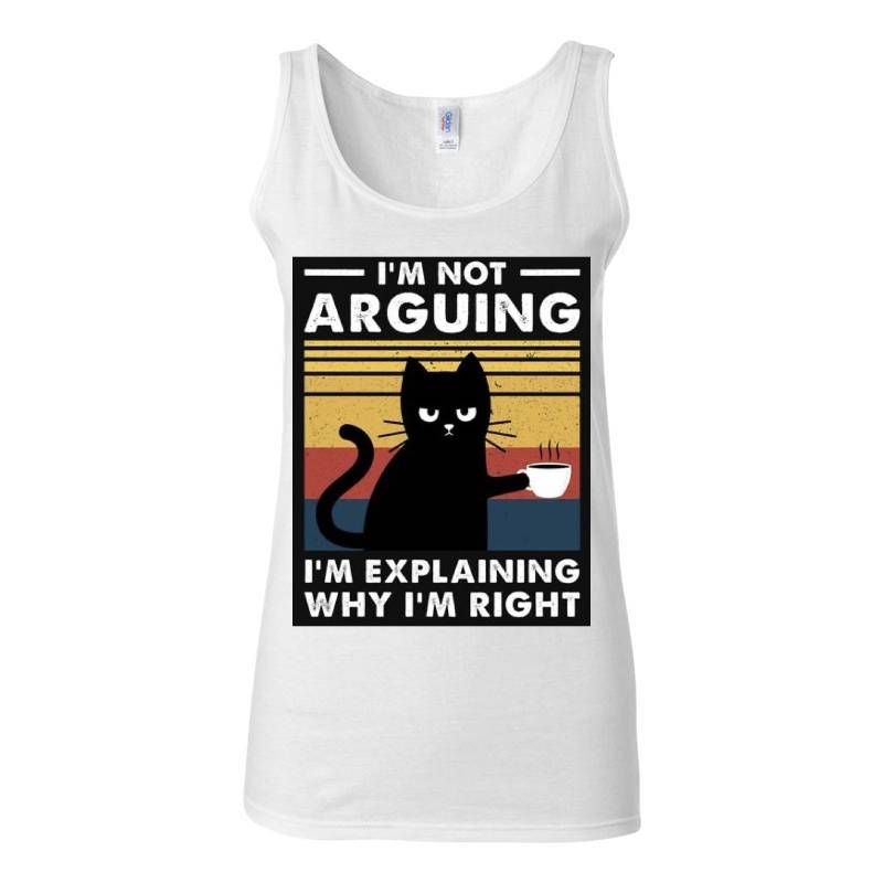 Wise Cat Tank Top T-Shirt