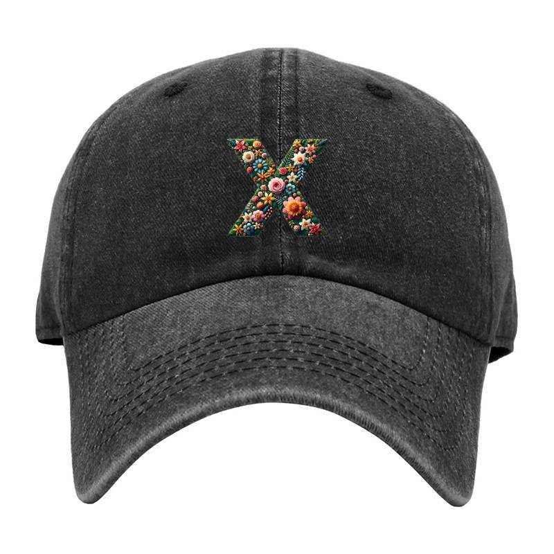 Letter X Baseball Cap