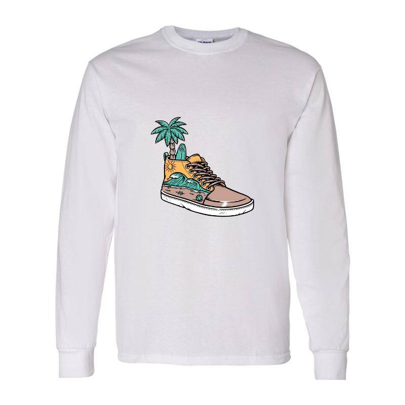 Palm and surf Long Sleeve Shirt