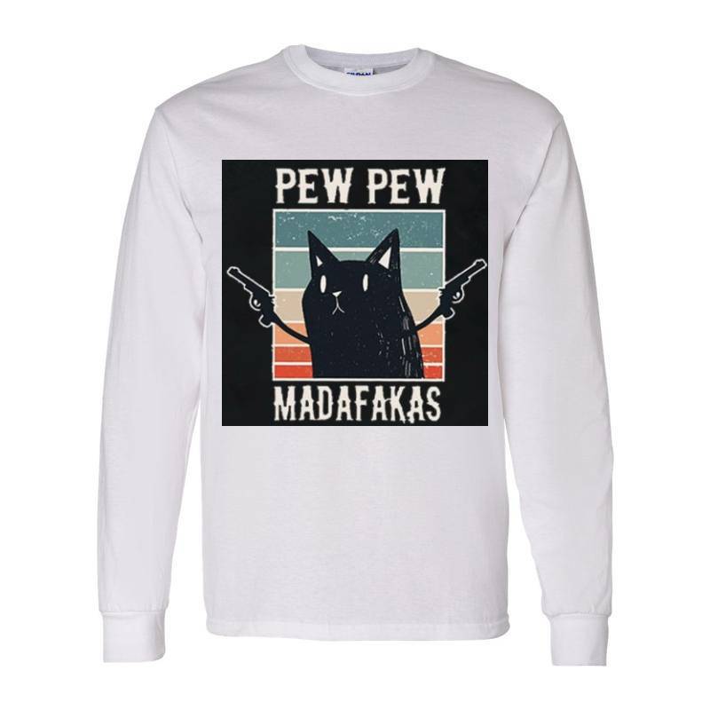 Gangster Cat Long Sleeve Shirt