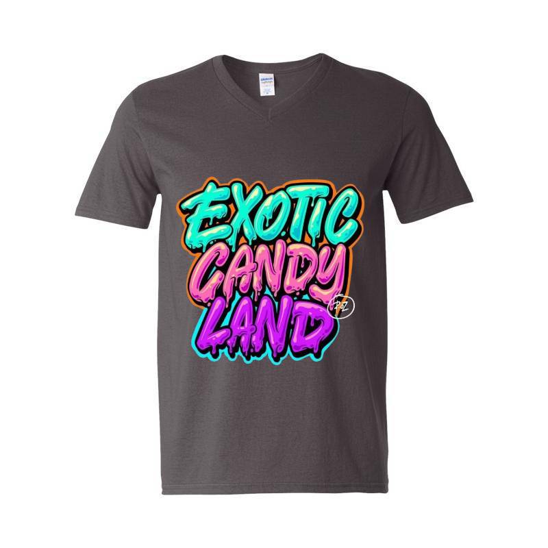 Exotic Candy Land V-Neck T-Shirt