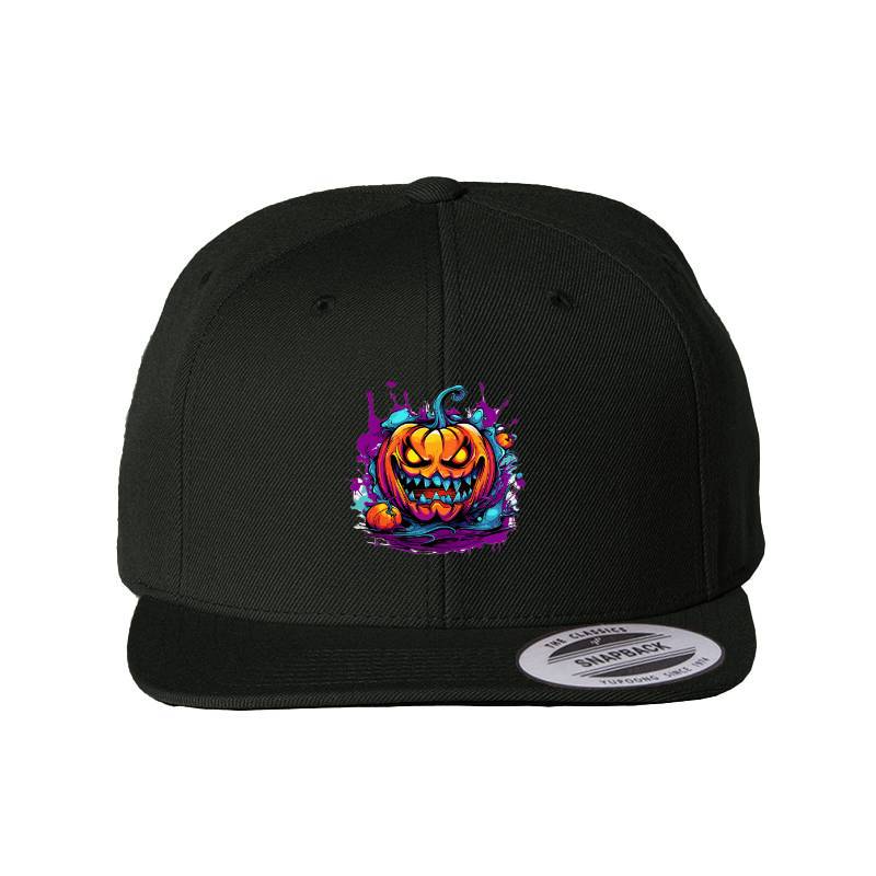 Halloween Pumpkin Snapback Cap