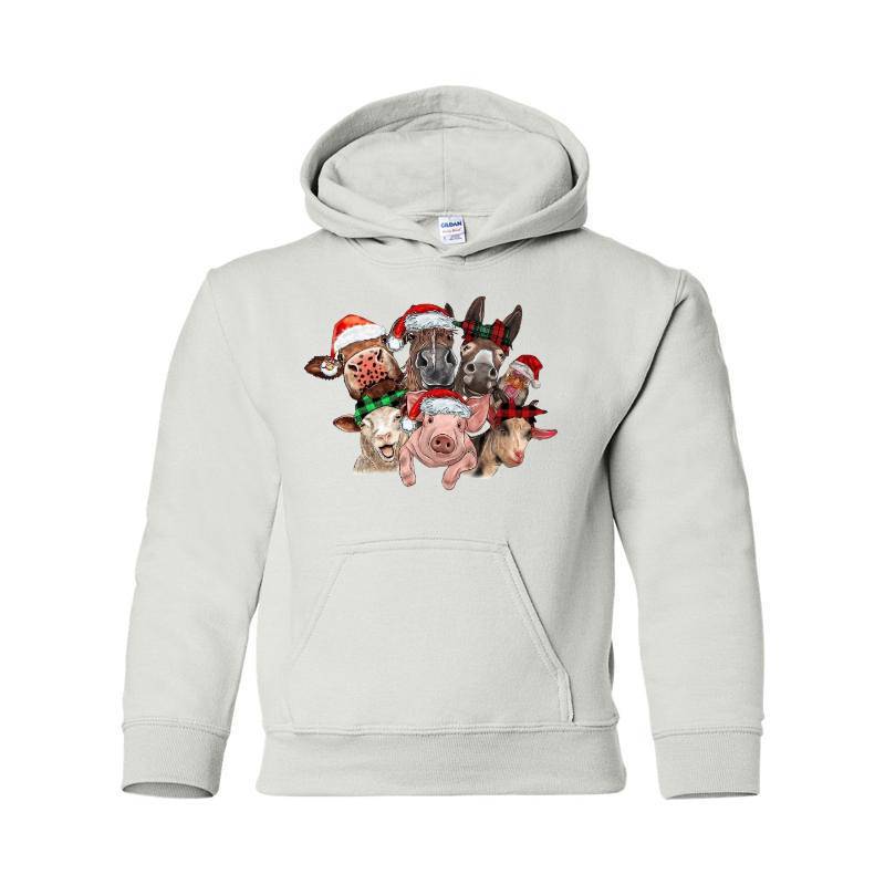 Cristmas Farm Hooded Sweatshirt