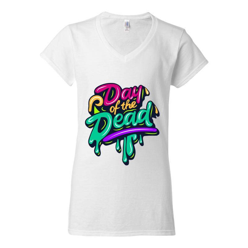 Day Of The Dead V-Neck T-Shirt