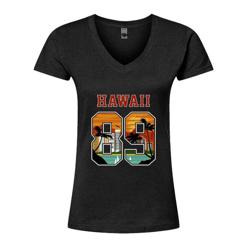 Hawaii 89 V-Neck T-Shirt