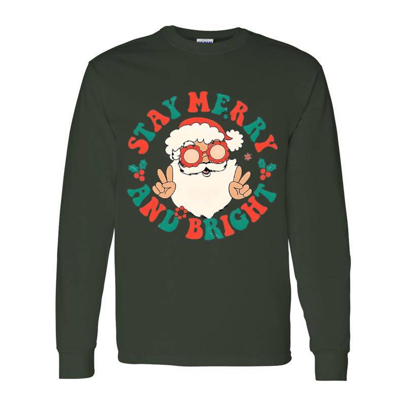 Cristmas Santa Long Sleeve Shirt