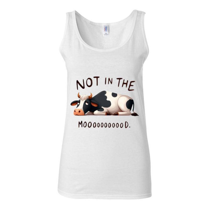 Moody Cow Tank Top T-Shirt