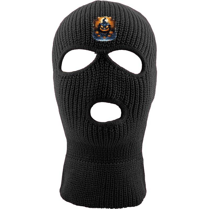 Scary Pumpkin Three hole mask