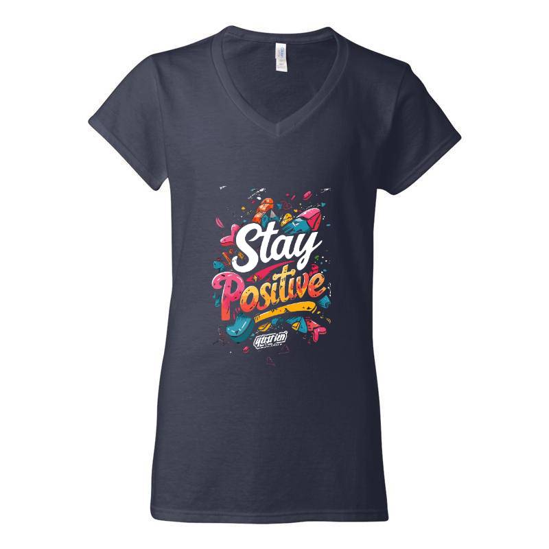 Stay Positive V-Neck T-Shirt