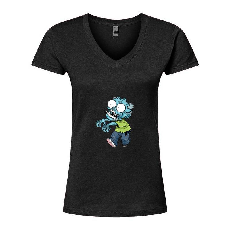 Zombie monster V-Neck T-Shirt
