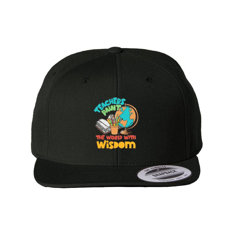 Teachers Paint Snapback Cap