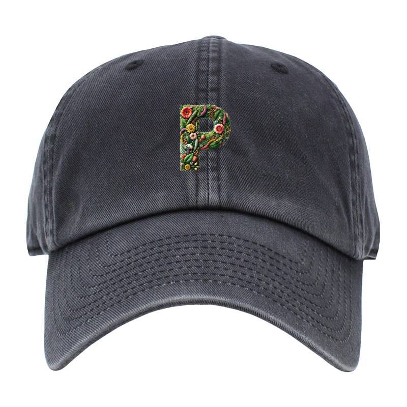 Letter P Baseball Cap