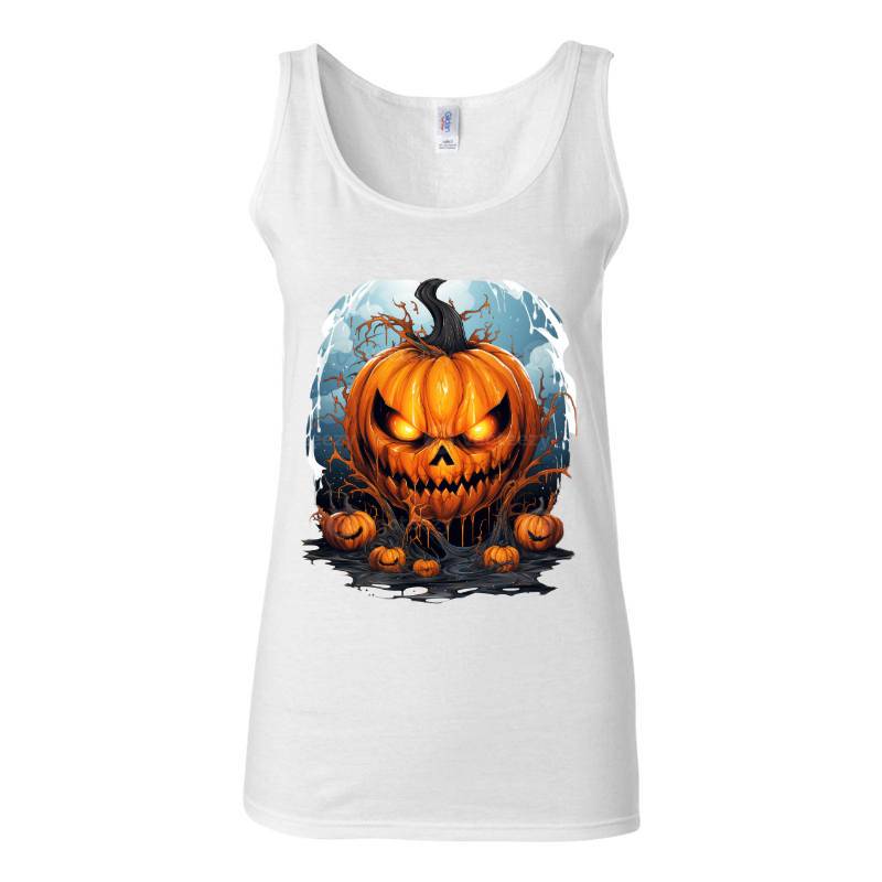 Scary Halloween Cartoon Tank Top T-Shirt
